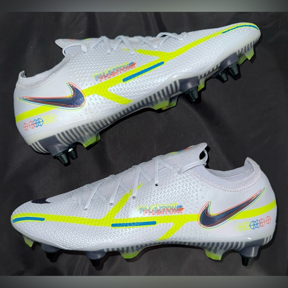 Nike Phantom Gt2 Elite Sg Pro Ac Anti Clog Football Grey-Blue Size 10 DC0753-055